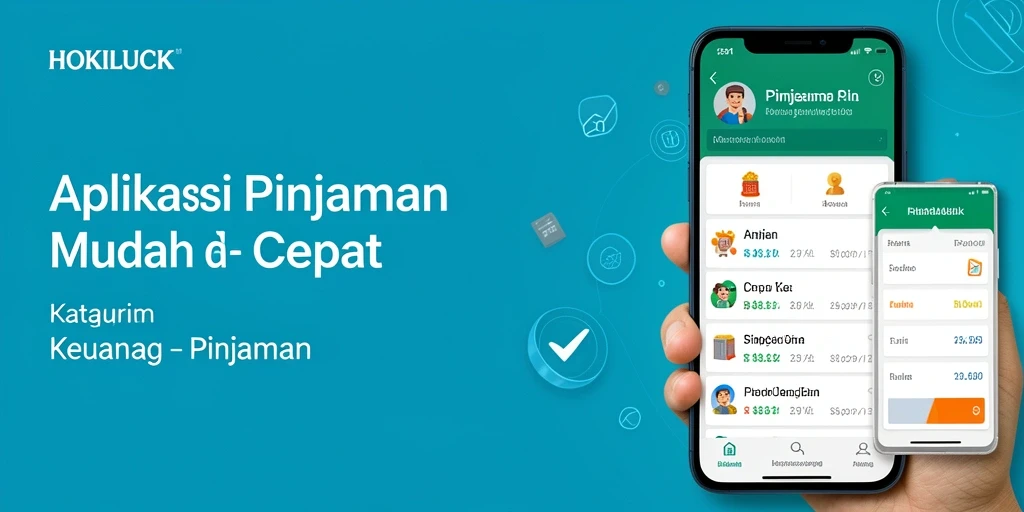 Antarmuka HOKILUCK menunjukkan fungsi pinjaman yang sederhana dan efisien.