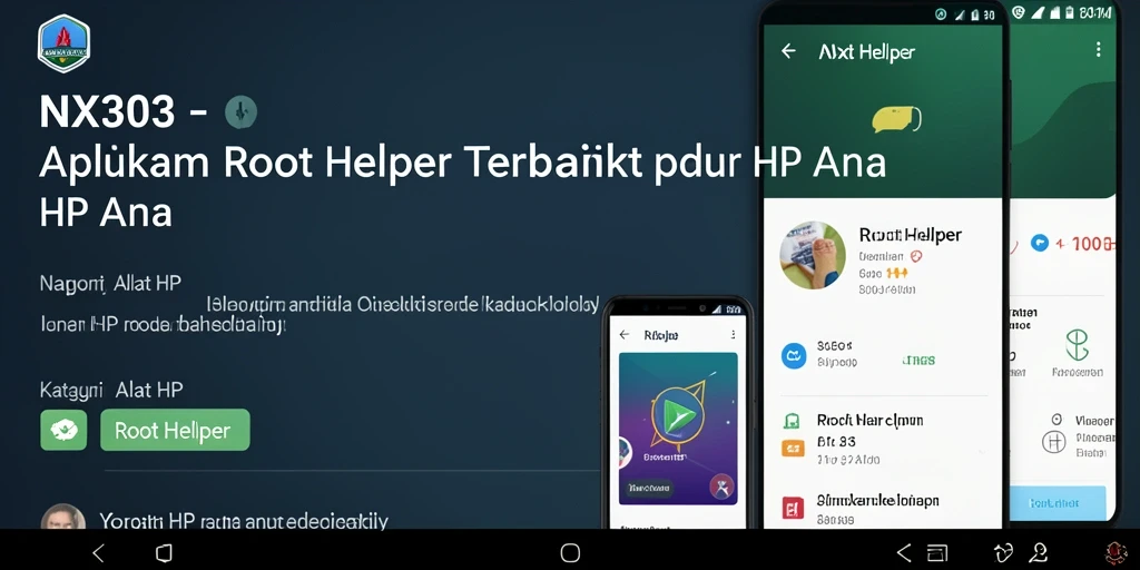 Antarmuka aplikasi NX303 yang intuitif dan mudah digunakan.