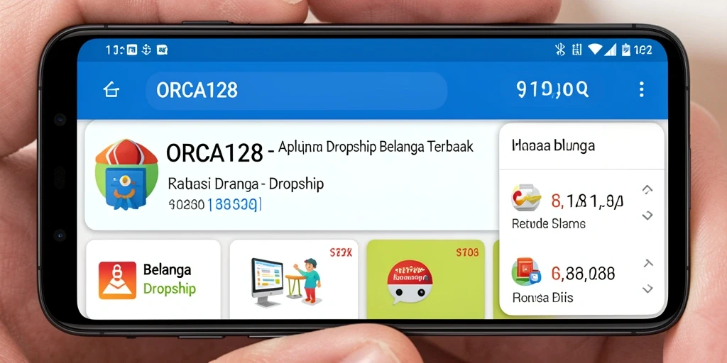 Tampilan antarmuka utama ORCA128 yang intuitif dan fungsional untuk Dropship.