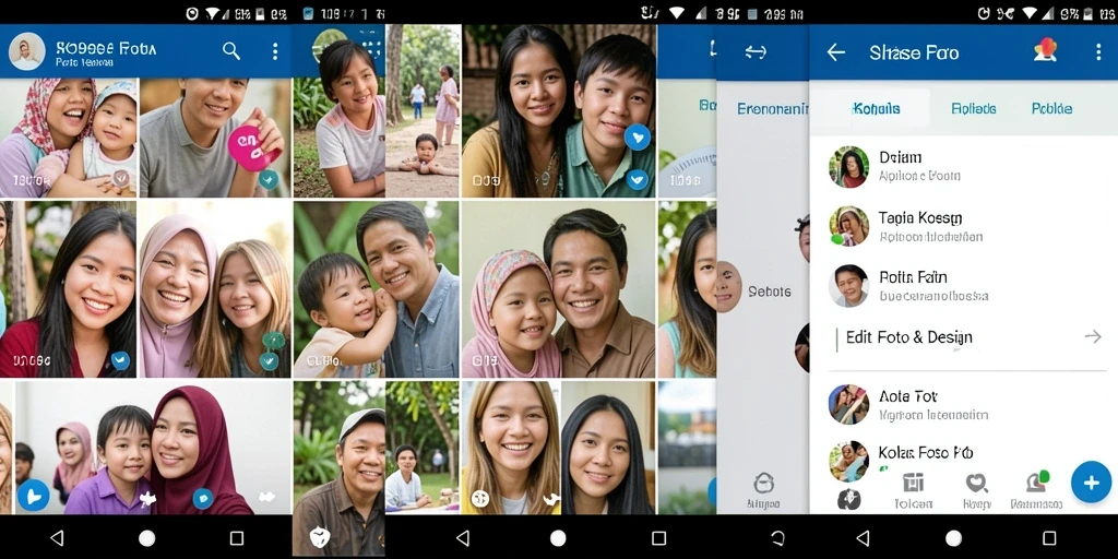 Tampilan antarmuka SR996 yang sederhana dan modern untuk kolase foto.