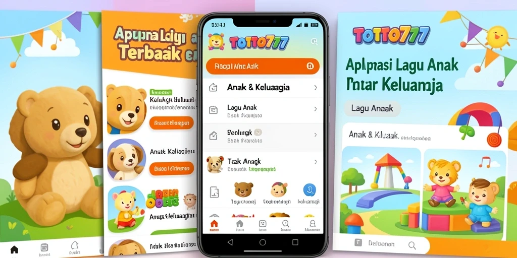 Antarmuka TOTO777 yang penuh warna dan ramah anak.