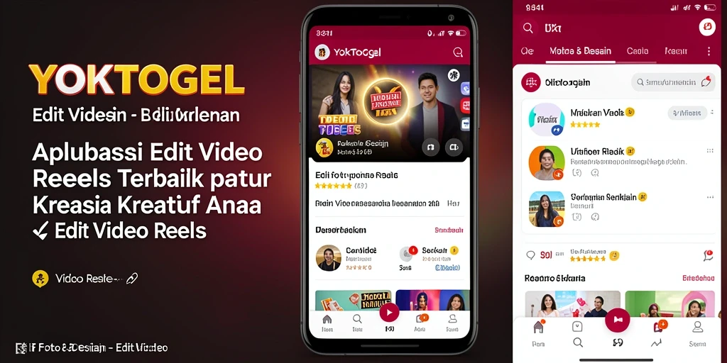 Antarmuka YOKTOGEL yang modern dan fungsional dalam Edit Video Reels.